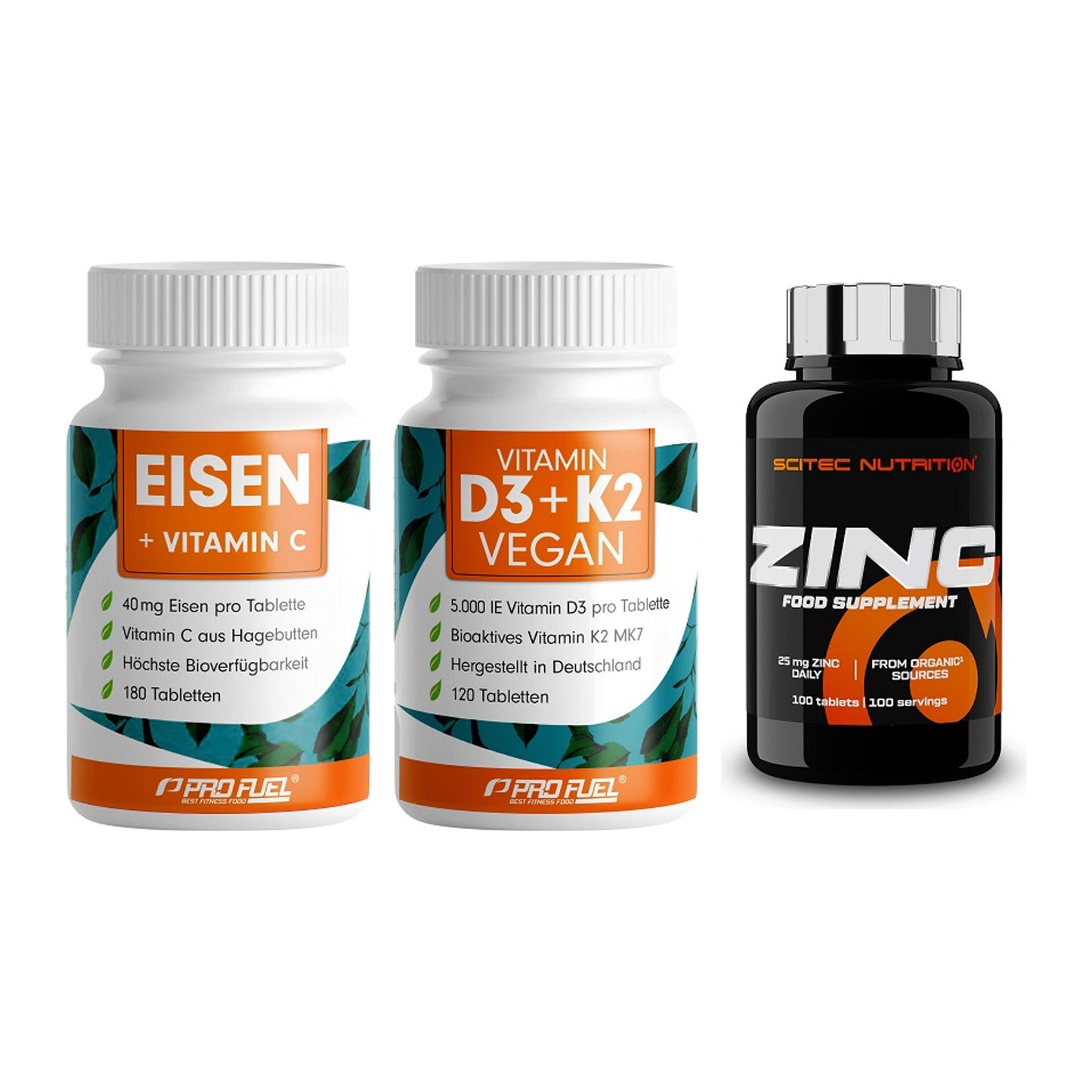 Immun-Set: ProFuel EISEN + ProFuel Vitamin + Scitec Zinc – alle enthaltenen Artikel