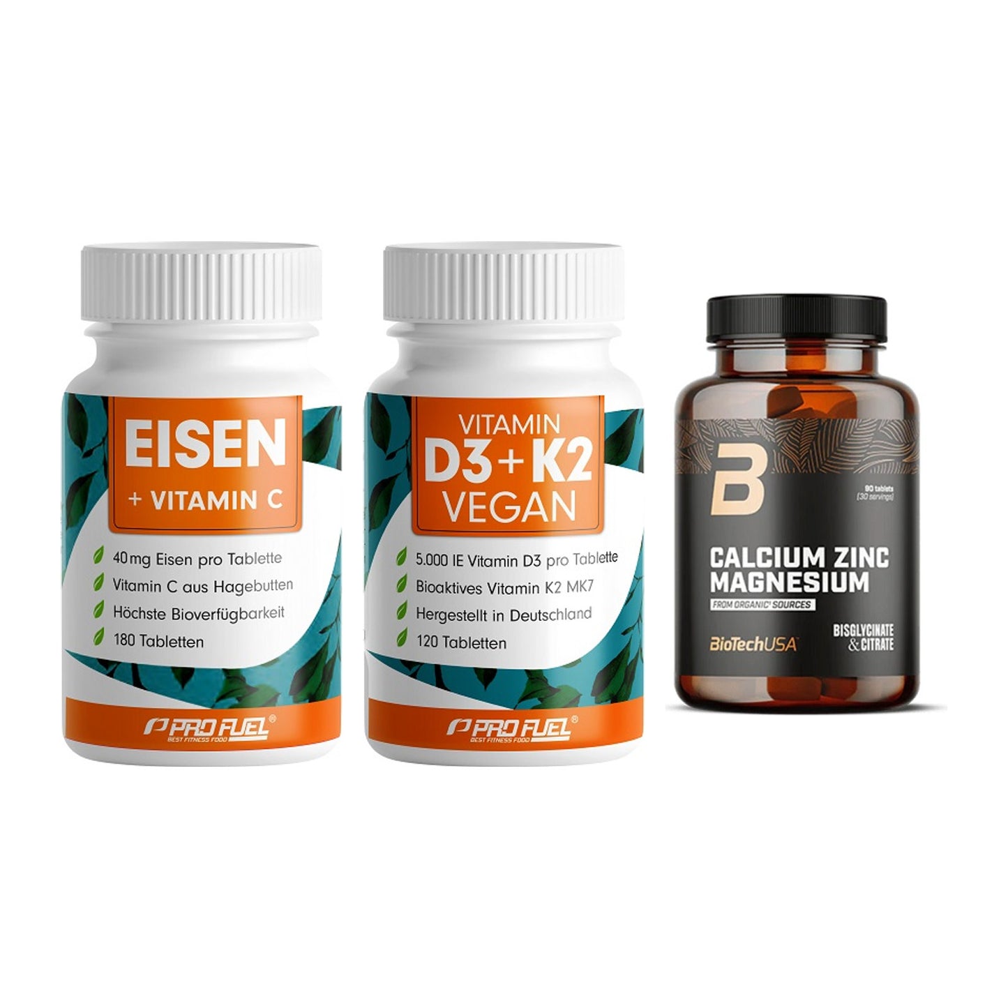 Immun-Set: ProFuel EISEN + ProFuel Vitamin + BioTech Calcium – alle enthaltenen Artikel