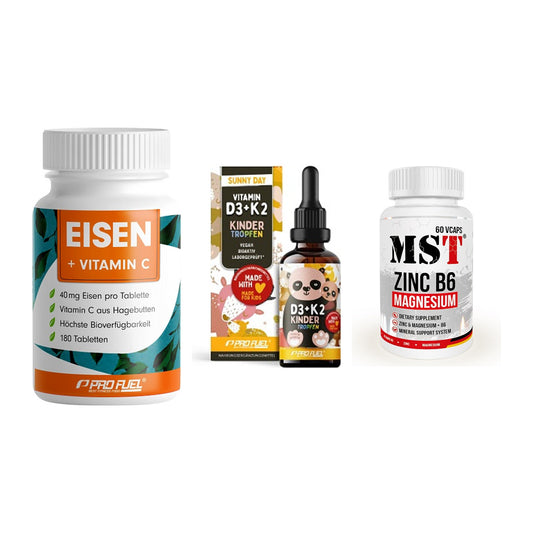 Immun-Set: ProFuel EISEN + ProFuel VITAMIN + MST Zinc – alle enthaltenen Artikel