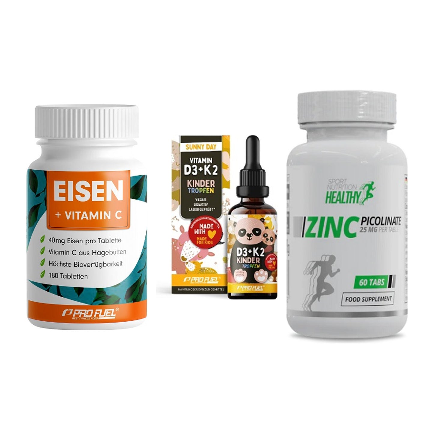 Immun-Set: ProFuel EISEN + ProFuel VITAMIN + MST Healthy Zinc – alle enthaltenen Artikel