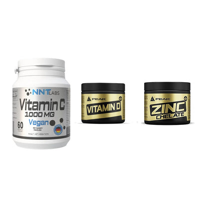 Immun-Set: NNT Vitamin C + Peak Vitamin D + Peak Zink Chelat – alle enthaltenen Artikel