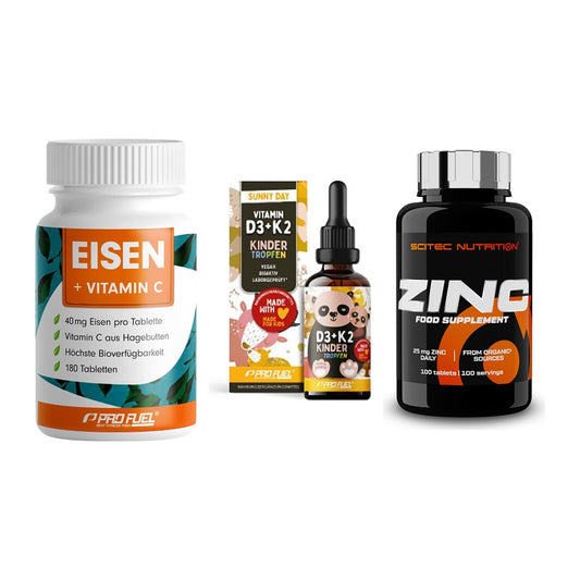 Immun-Set: ProFuel EISEN + ProFuel VITAMIN + Scitec Zinc – alle enthaltenen Artikel