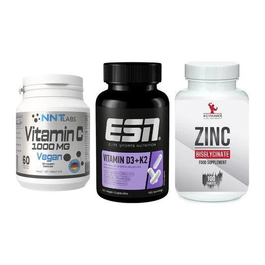 Immun-Set: NNT Vitamin C + ESN Vitamin D3 + #GYMJUICE ZINC – alle enthaltenen Artikel