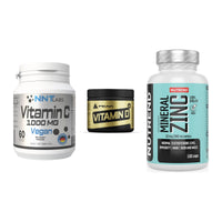 Immun-Set: NNT Vitamin C + Peak Vitamin D + Nutrend Zinc