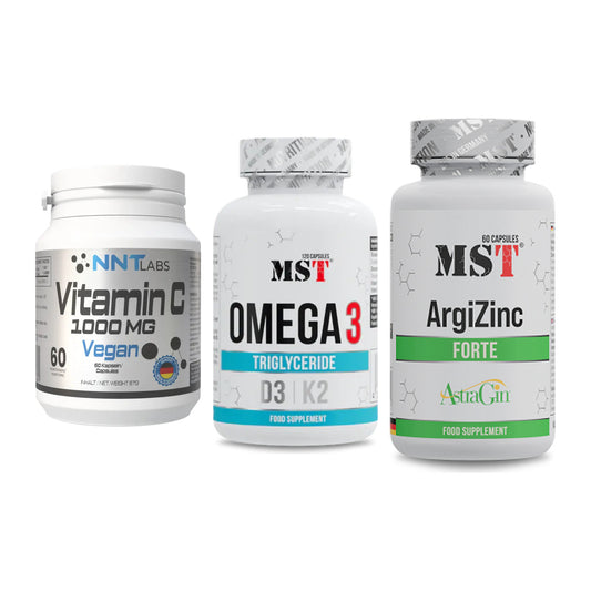 Immun-Set: NNT Vitamin C + MST Omega 3 500 + MST ArgiZinc – alle enthaltenen Artikel