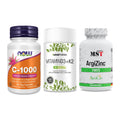 Immun-Set: Now Foods Vitamin + Sinob Vitamin D3 + MST ArgiZinc – alle enthaltenen Artikel