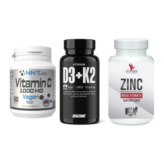 Immun-Set: NNT Vitamin C + Big Zone Vitamin + #GYMJUICE ZINC – alle enthaltenen Artikel