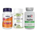 Immun-Set: Now Foods Vitamin + Sinob Vitamin D3 + MST ArgiZinc – alle enthaltenen Artikel