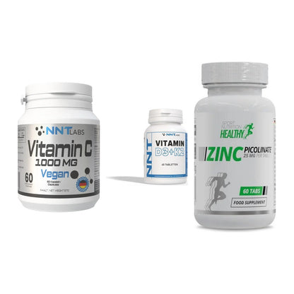 Immun-Set: NNT Vitamin C + NNT Vitamin D3+K2 + MST Healthy Zinc – alle enthaltenen Artikel