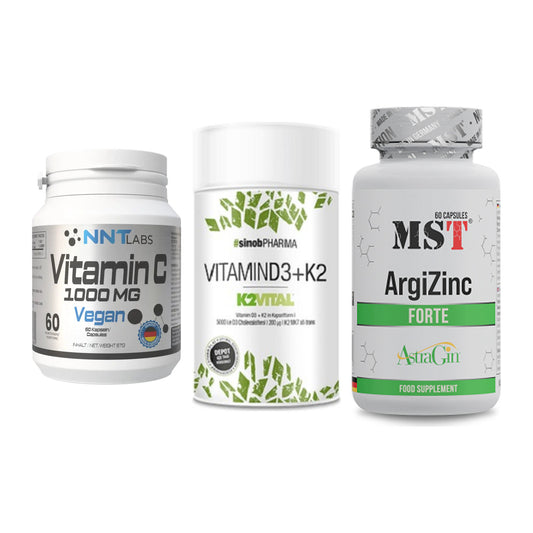 Immun-Set: NNT Vitamin C + Sinob Vitamin D3 + MST ArgiZinc – alle enthaltenen Artikel