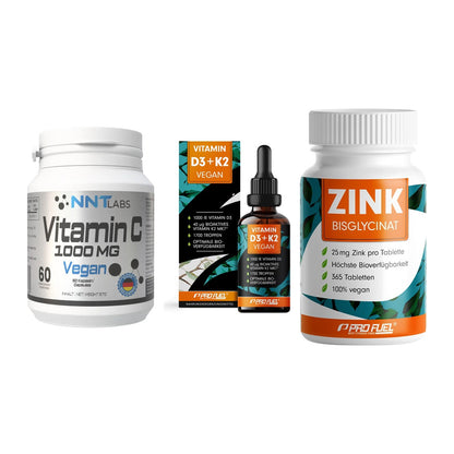 Immun-Set: NNT Vitamin C + ProFuel Vitamin + ProFuel Zink – alle enthaltenen Artikel
