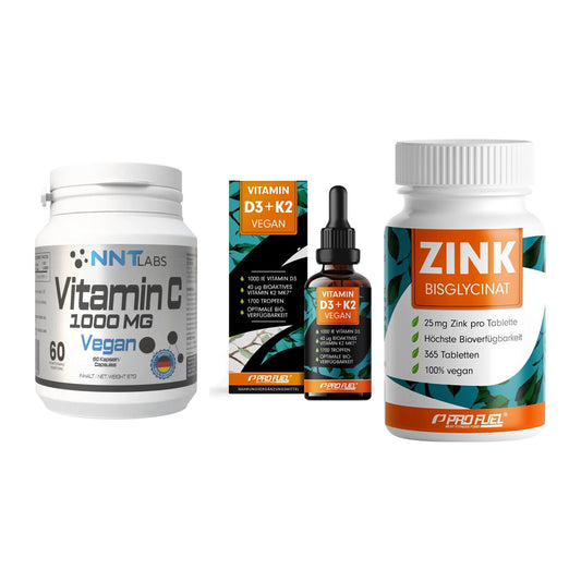 Immun-Set: NNT Vitamin C + ProFuel Vitamin + ProFuel Zink – alle enthaltenen Artikel