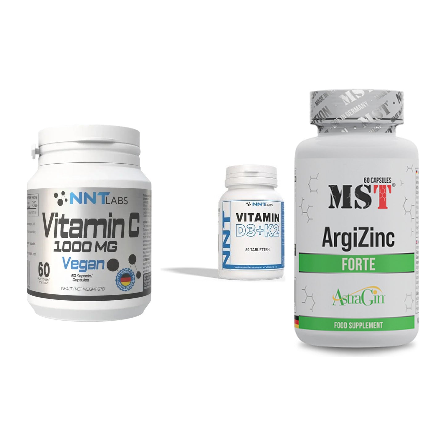 Immun-Set: NNT Vitamin C + NNT Vitamin D3+K2 + MST ArgiZinc – alle enthaltenen Artikel