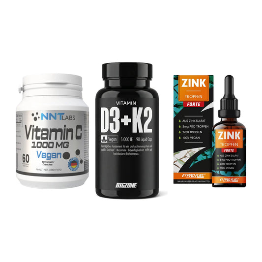 Immun-Set: NNT Vitamin C + Big Zone Vitamin + ProFuel Zink – alle enthaltenen Artikel