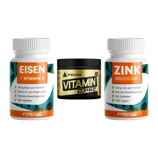 Immun-Set: ProFuel EISEN + Peak Vitamin + ProFuel Zink – alle enthaltenen Artikel