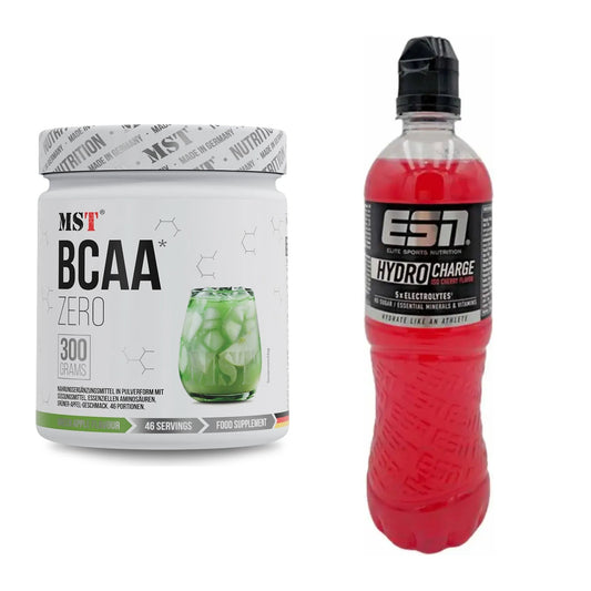 Intra-Workout-Set: MST BCAA Zero + ESN HydroCharge (Elektrolyte) – alle enthaltenen Artikel
