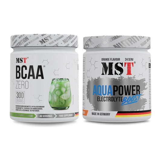 Intra-Workout-Set: MST BCAA Zero + MST Aqua Power Electrolyte Boost – alle enthaltenen Artikel