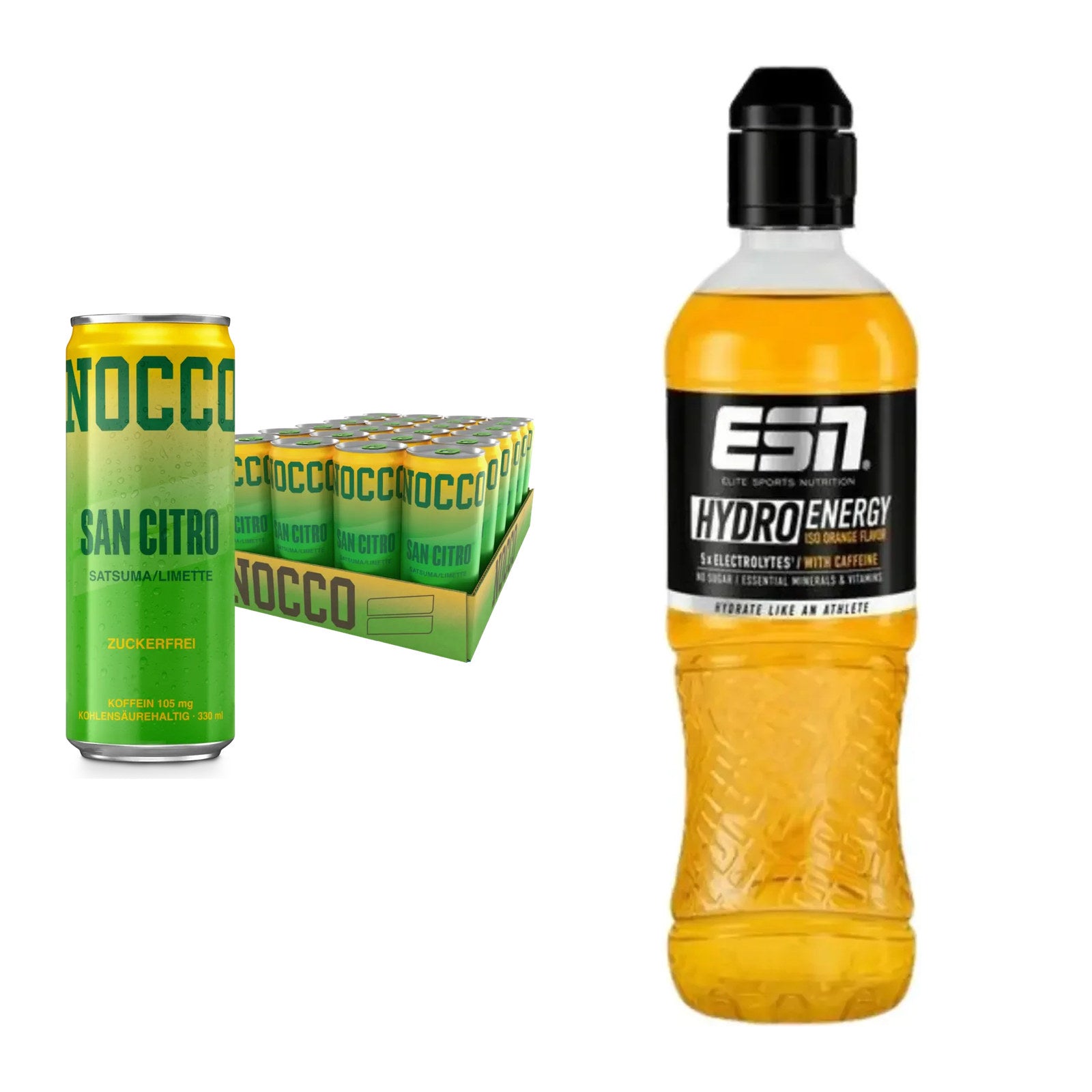 Intra-Workout-Set: Nocco BCAA Drink 24 x + ESN HydroEnergy – alle enthaltenen Artikel