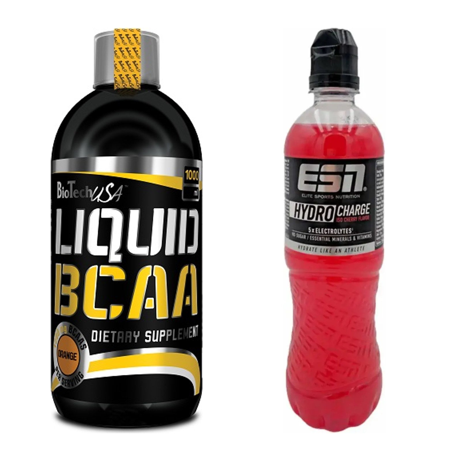 Intra-Workout-Set: BioTech Liquid BCAA + ESN HydroCharge (Elektrolyte) – alle enthaltenen Artikel