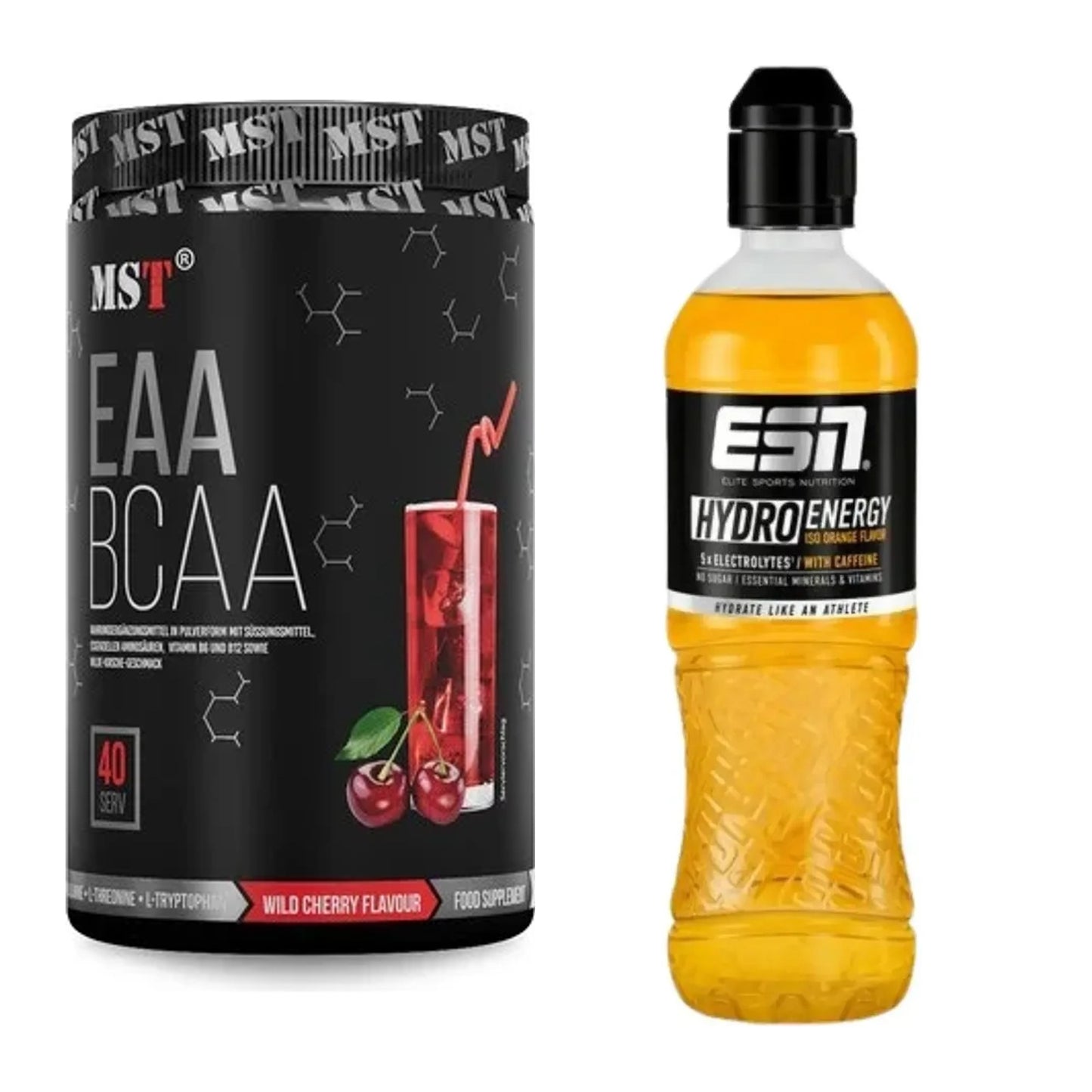 Intra-Workout-Set: MST EAA & BCAA + ESN HydroEnergy (Elektrolyte) – alle enthaltenen Artikel