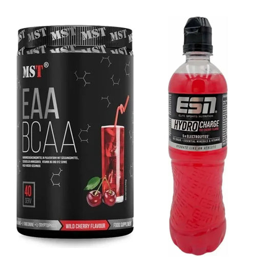 Intra-Workout-Set: MST EAA & BCAA + ESN HydroCharge (Elektrolyte) – alle enthaltenen Artikel