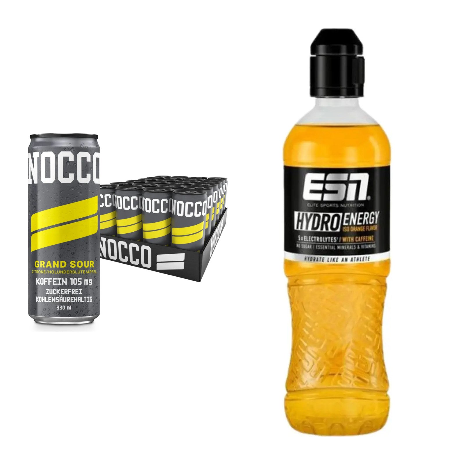 Intra-Workout-Set: Nocco BCAA Drink 24 x + ESN HydroEnergy – alle enthaltenen Artikel
