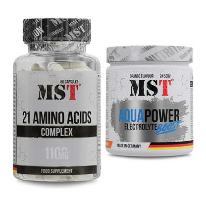 Intra-Workout-Set: MST 21 Amino Acids + MST Aqua Power – alle enthaltenen Artikel