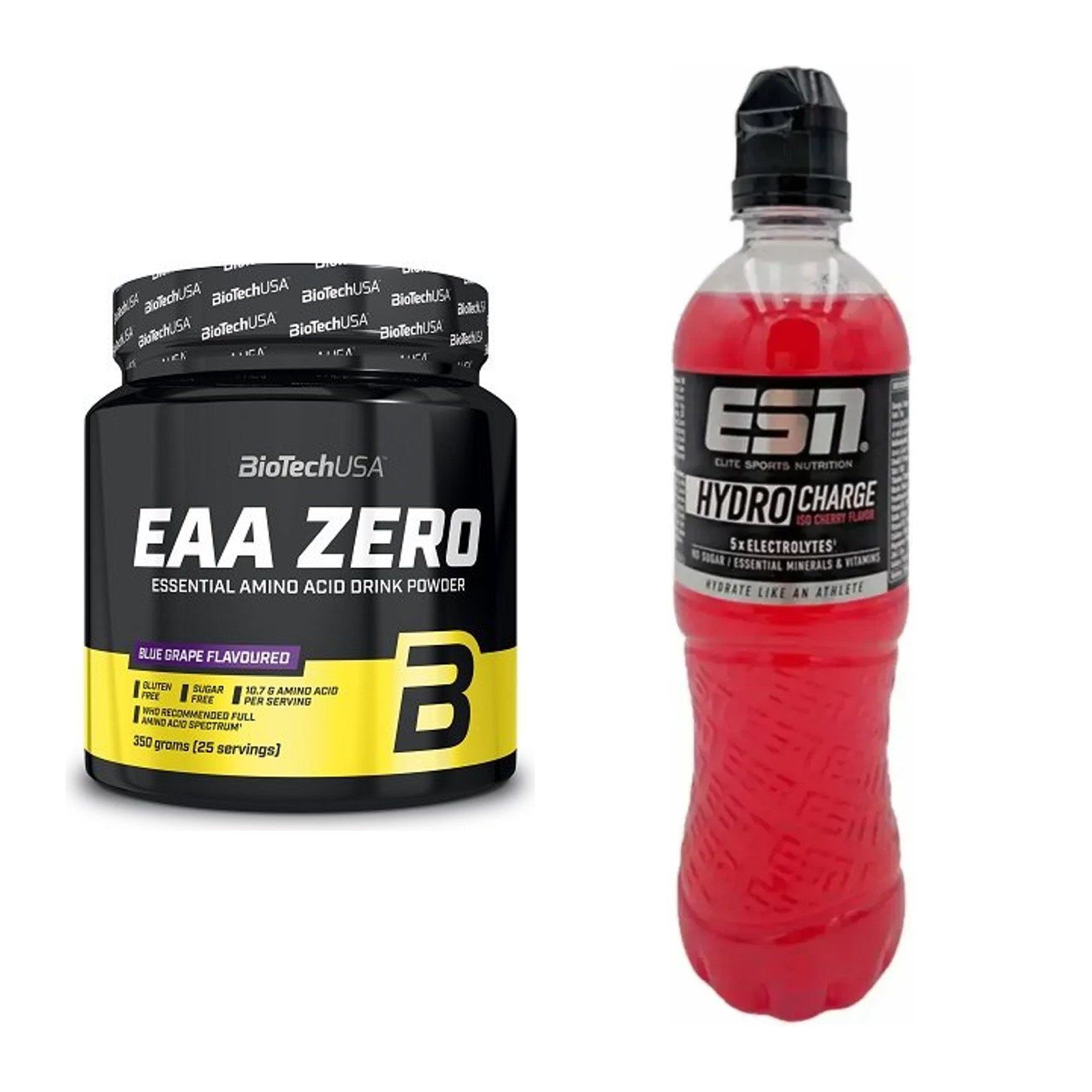 Intra-Workout-Set: BioTech EAA Zero + ESN HydroCharge (Elektrolyte) – alle enthaltenen Artikel
