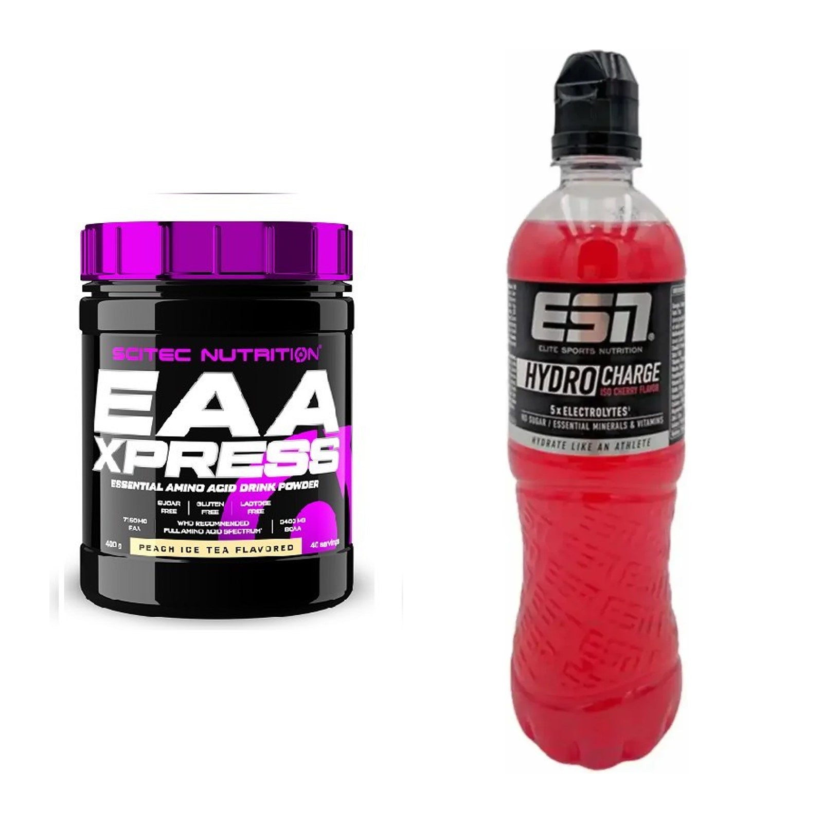 Intra-Workout-Set: Scitec EAA Xpress + ESN HydroCharge (Elektrolyte) – alle enthaltenen Artikel