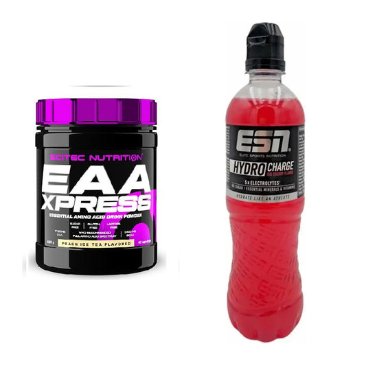 Intra-Workout-Set: Scitec EAA Xpress + ESN HydroCharge (Elektrolyte) – alle enthaltenen Artikel