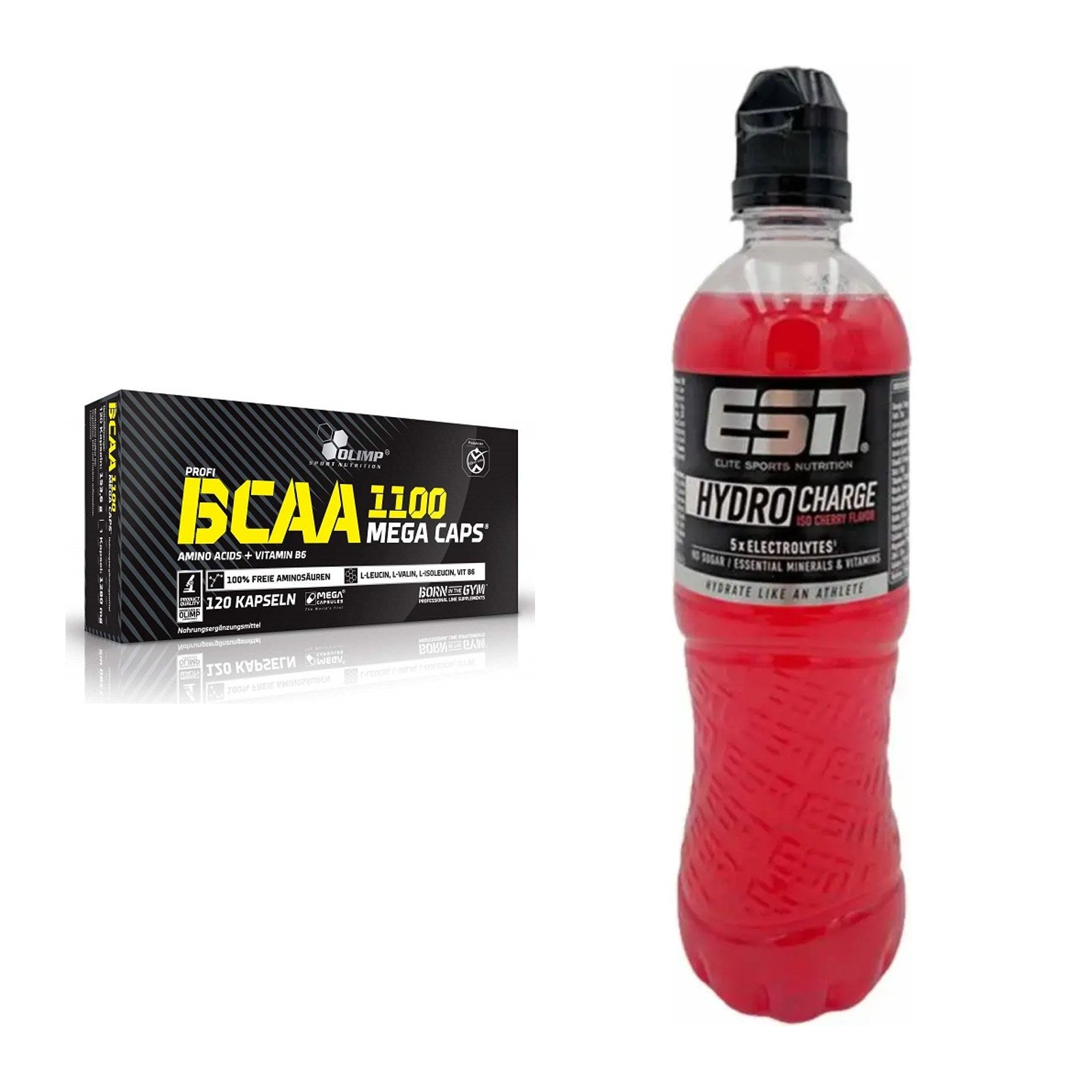 Intra-Workout-Set: Olimp BCAA Mega Caps + ESN HydroCharge – alle enthaltenen Artikel