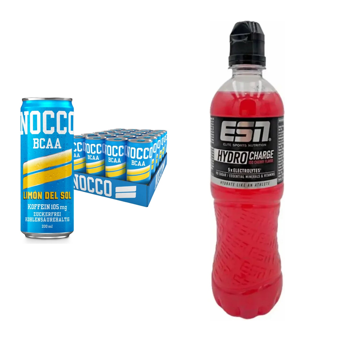 Intra-Workout-Set: Nocco BCAA Drink 24 x + ESN HydroCharge – alle enthaltenen Artikel
