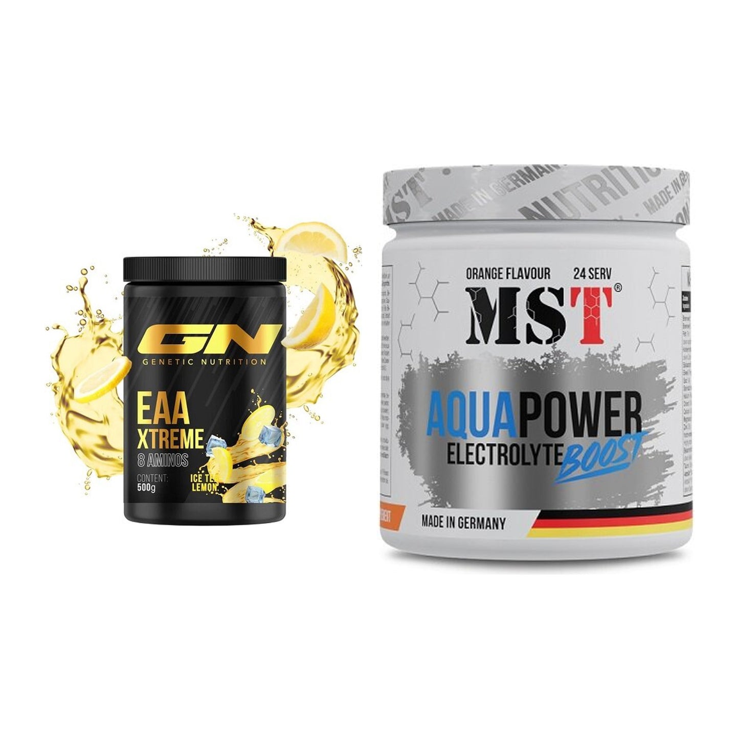 Intra-Workout-Set: GN EAA Xtreme + MST Aqua Power Electrolyte Boost – alle enthaltenen Artikel