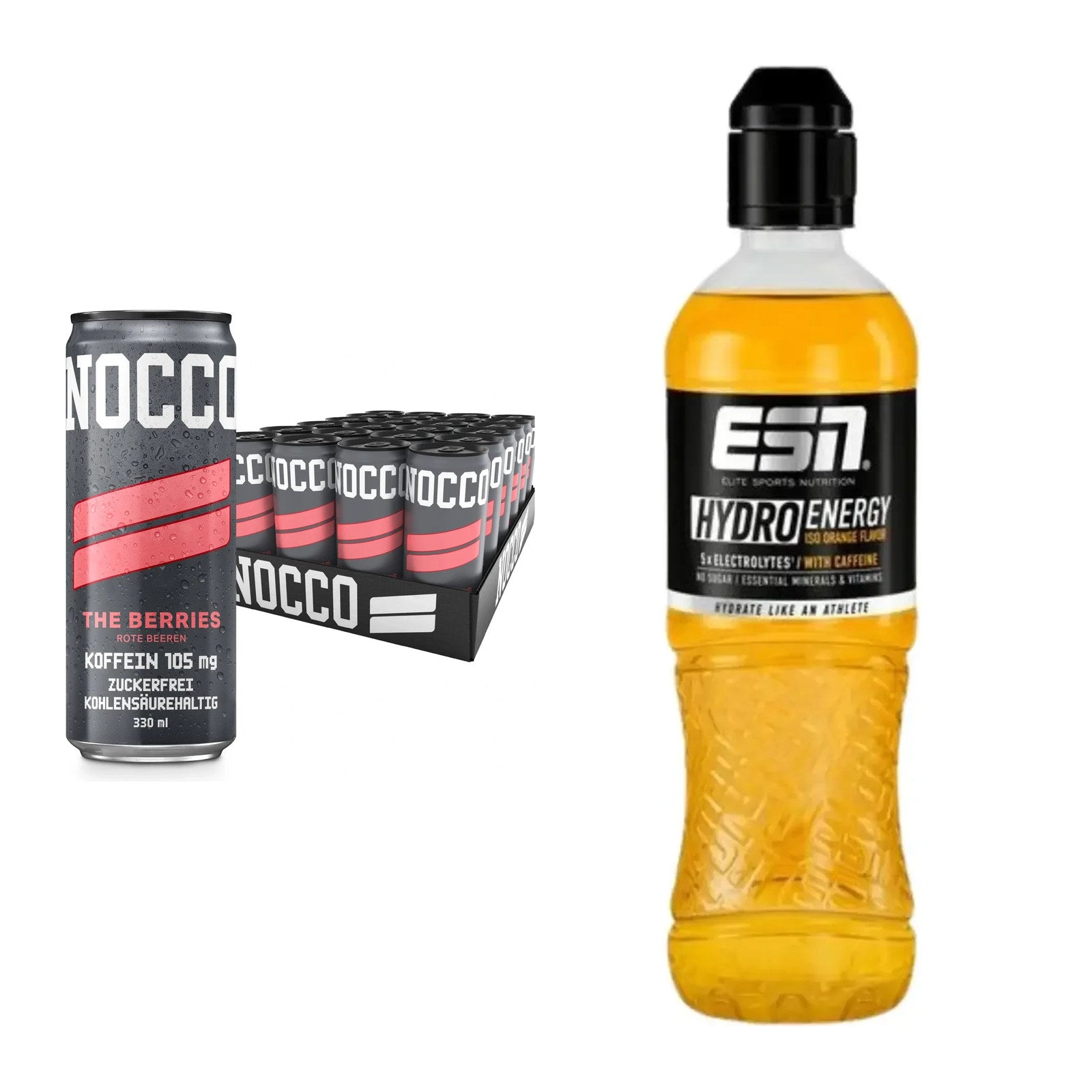 Intra-Workout-Set: Nocco BCAA Drink 24 x + ESN HydroEnergy – alle enthaltenen Artikel