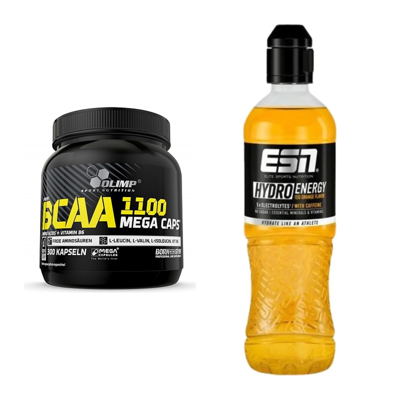 Intra-Workout-Set: Olimp BCAA Mega Caps + ESN HydroEnergy – alle enthaltenen Artikel