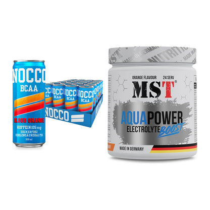 Intra-Workout-Set: Nocco BCAA Drink 24 x + MST Aqua Power – alle enthaltenen Artikel