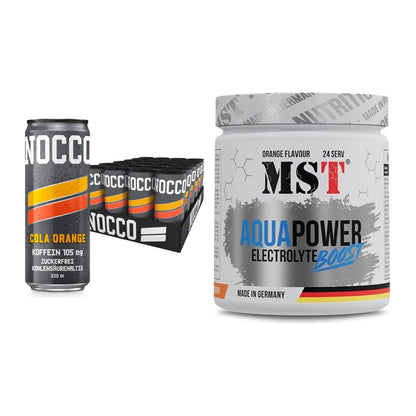 Intra-Workout-Set: Nocco BCAA Drink 24 x + MST Aqua Power – alle enthaltenen Artikel