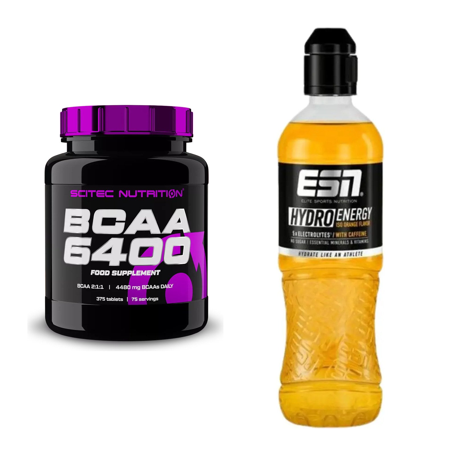 Intra-Workout-Set: Scitec BCAA 6400 + ESN HydroEnergy (Elektrolyte) – alle enthaltenen Artikel