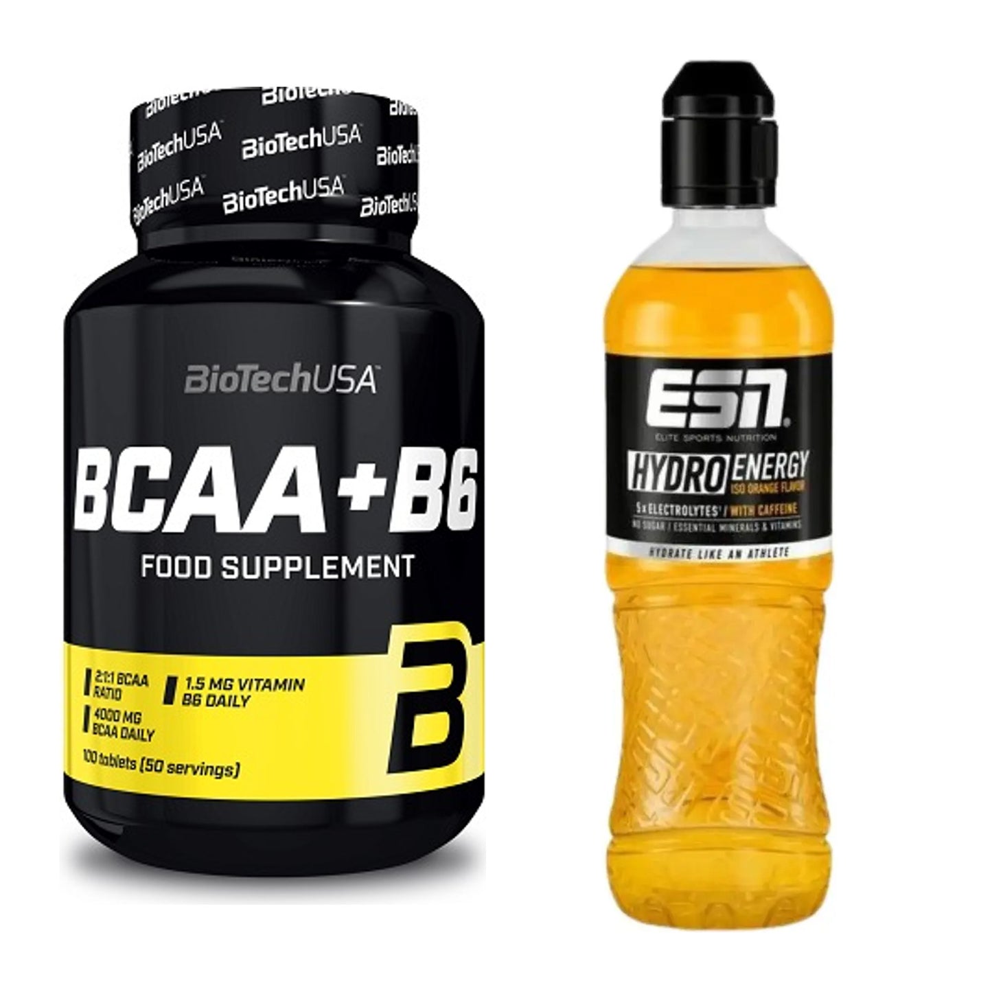 Intra-Workout-Set: BioTech BCAA+B6 100 Tabl + ESN HydroEnergy – alle enthaltenen Artikel