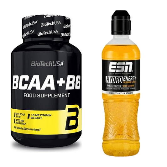 Intra-Workout-Set: BioTech BCAA+B6 100 Tabl + ESN HydroEnergy – alle enthaltenen Artikel