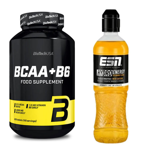 Intra-Workout-Set: BioTech BCAA+B6 200 Tabl + ESN HydroEnergy – alle enthaltenen Artikel