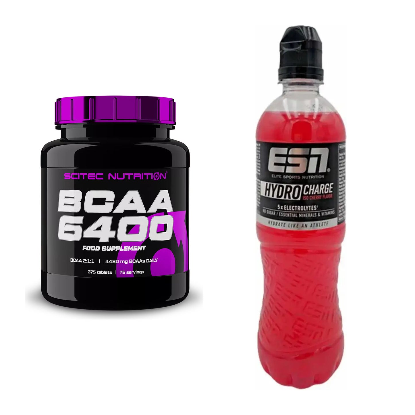 Intra-Workout-Set: Scitec BCAA 6400 + ESN HydroCharge (Elektrolyte) – alle enthaltenen Artikel