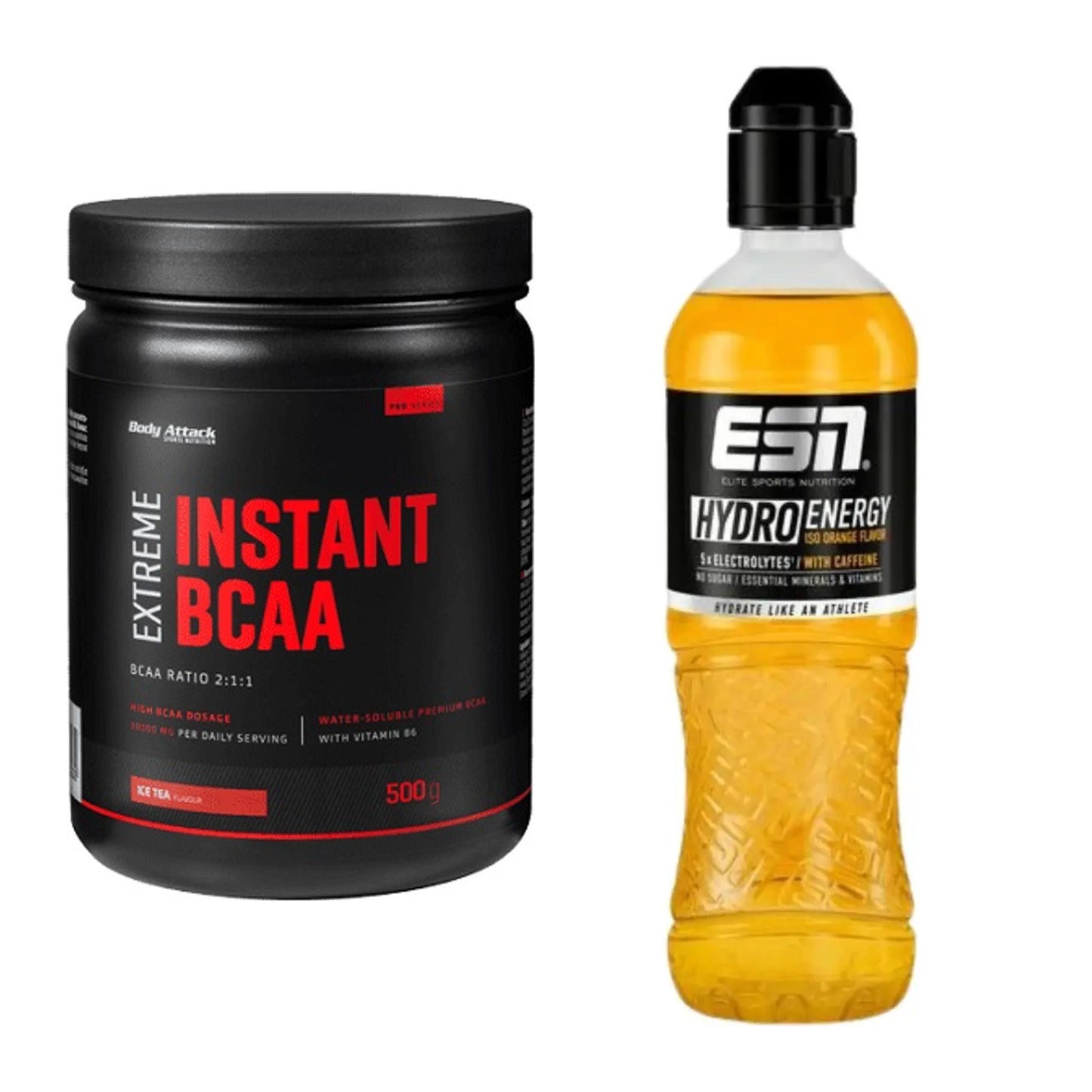 Intra-Workout-Set: Body Attack Instant BCAA + ESN HydroEnergy – alle enthaltenen Artikel