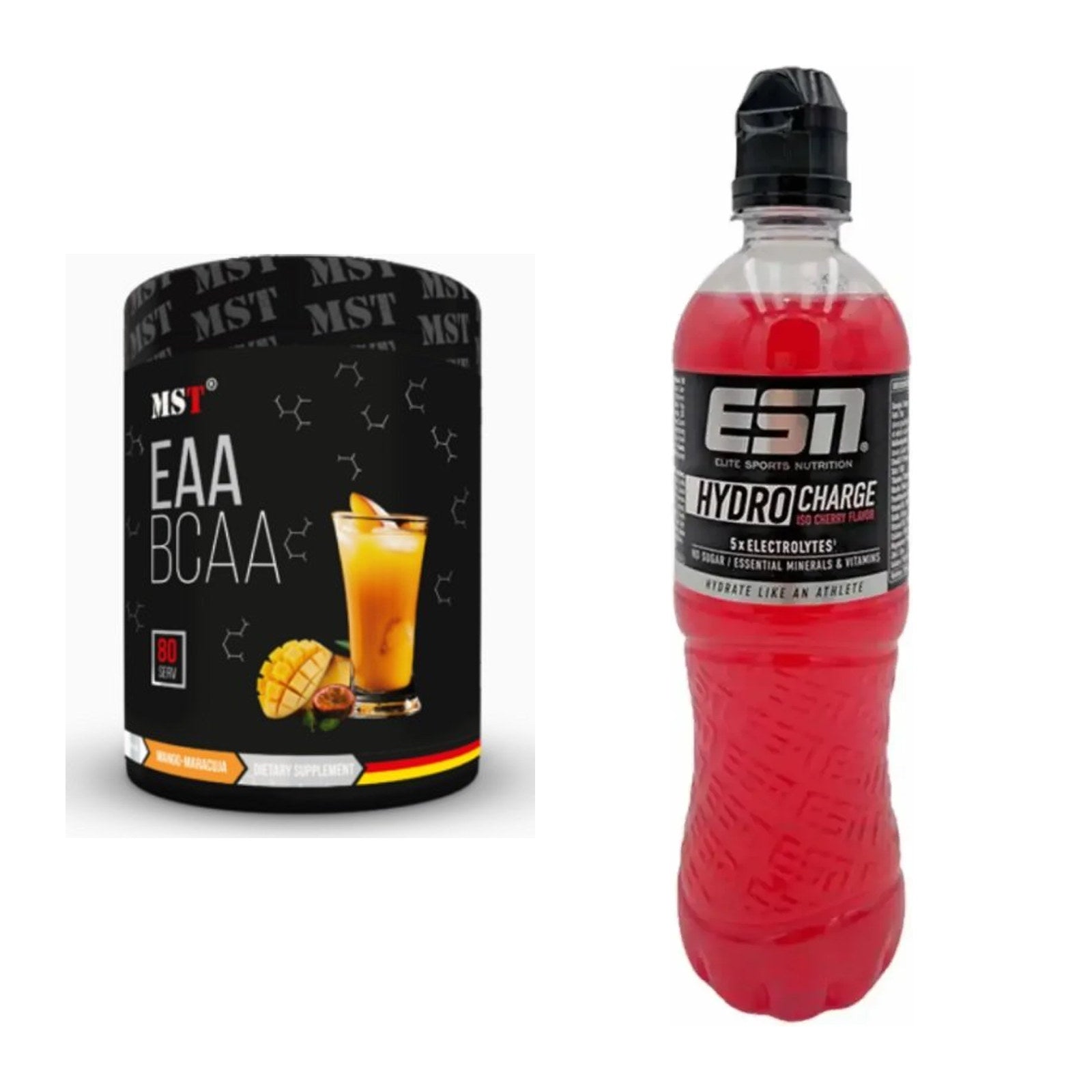 Intra-Workout-Set: MST EAA & BCAA + ESN HydroCharge (Elektrolyte) – alle enthaltenen Artikel