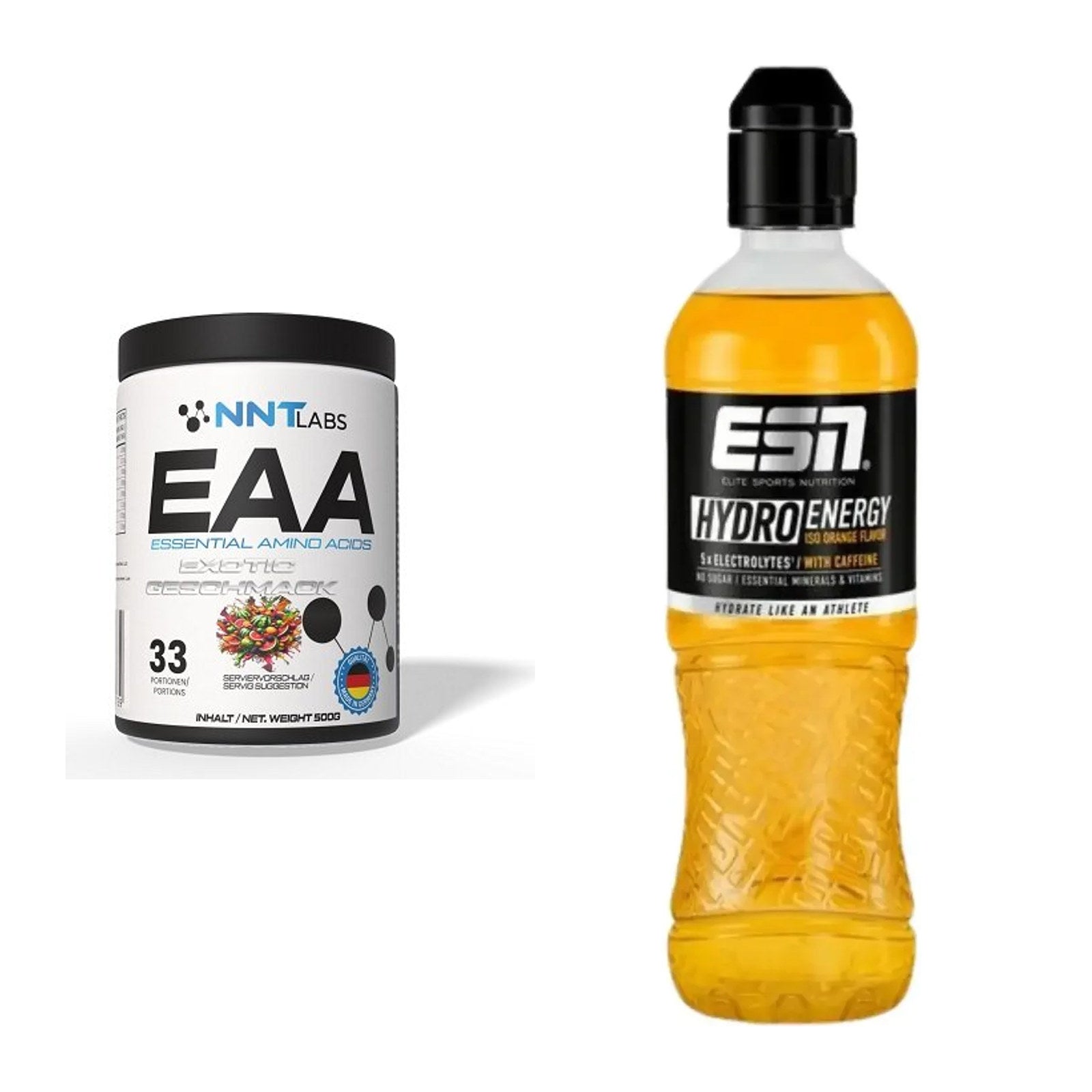 Intra-Workout-Set: NNT EAA + ESN HydroEnergy (Elektrolyte) – alle enthaltenen Artikel