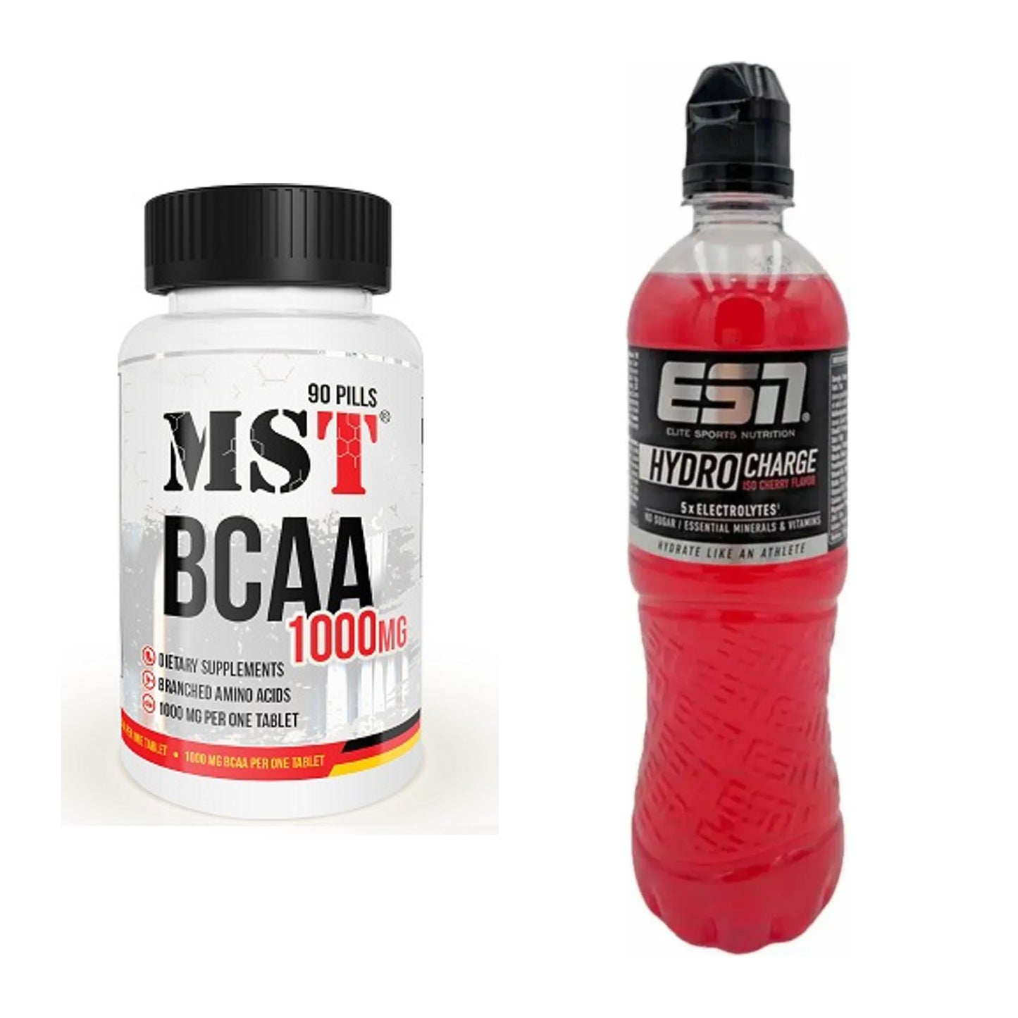 Intra-Workout-Set: MST BCAA 1000 (90 Tabl.) + ESN HydroCharge – alle enthaltenen Artikel