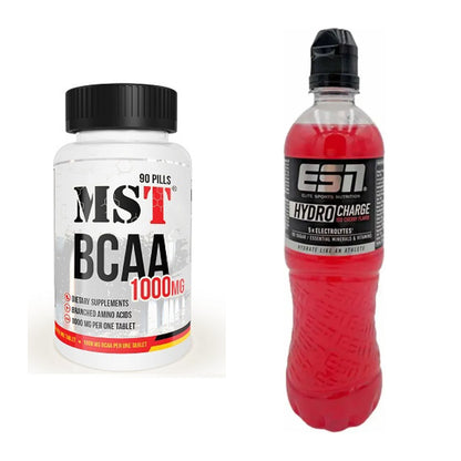 Intra-Workout-Set: MST BCAA 1000 (90 Tabl.) + ESN HydroCharge – alle enthaltenen Artikel