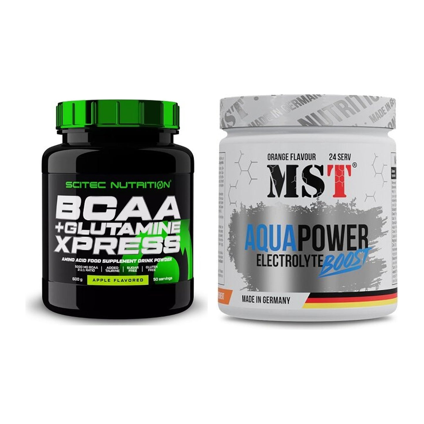 Intra-Workout-Set: Scitec BCAA+ Glutamine + MST Aqua Power – alle enthaltenen Artikel