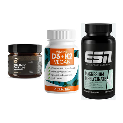 Calcium, Vitamin D & Magnesium: BioTech Aquamin Calcium + 2 weitere – alle enthaltenen Artikel