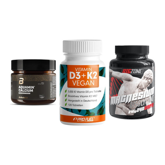 Calcium, Vitamin D & Magnesium: BioTech Aquamin Calcium + 2 weitere – alle enthaltenen Artikel